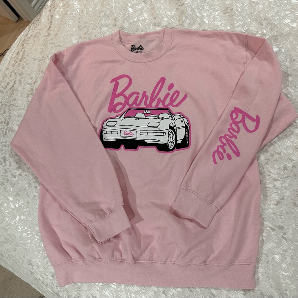 Barbie fleece pink sweatshirt- XL